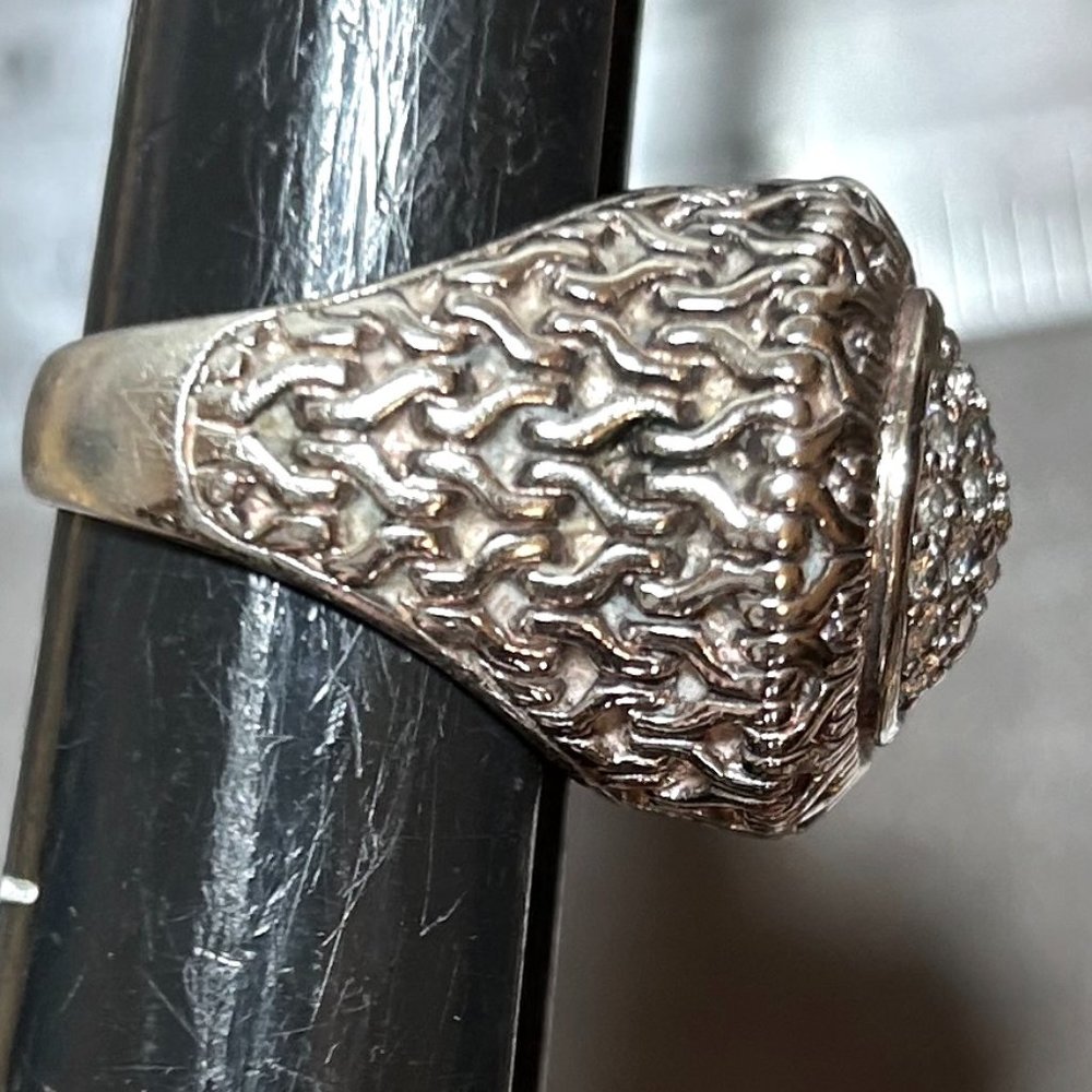 Sterling Silver CZ Pave Ring - Picture 3 of 8